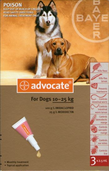 Advocate Dog 10 – 25 kg / pipeta